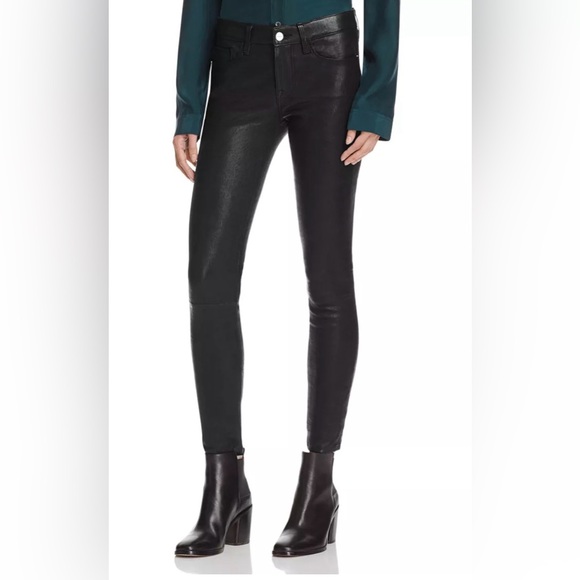 Frame Denim Pants - FRAME Le Skinny Leather Pants 27